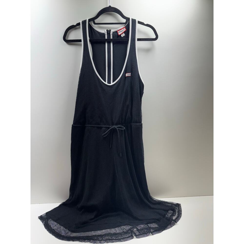 Hunter For Target Black Mesh Sleeveless Dress Tennis Pickleball Golf Sz XL Lined